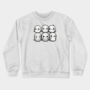 Birds pack doodle Crewneck Sweatshirt